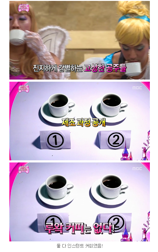 무한도전 소문난 칠 공주 미각테스트 루왁커피 편 | 인스티즈