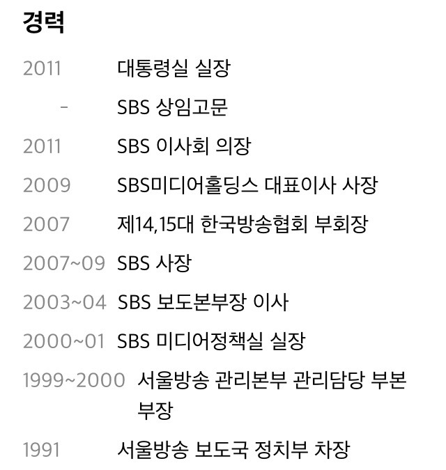 이명박근혜 정권과 SBS 보도부문 출신 사이의 커넥션(관계) | 인스티즈