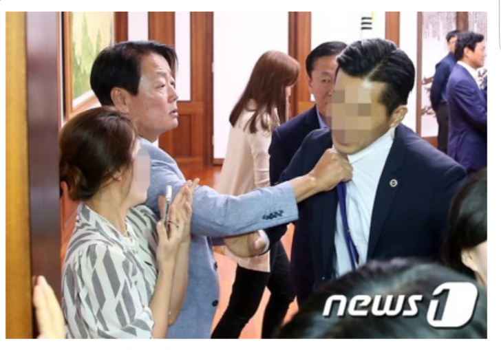 국회의장 경호원 멱살 잡은 한선교 의원.jpg | 인스티즈