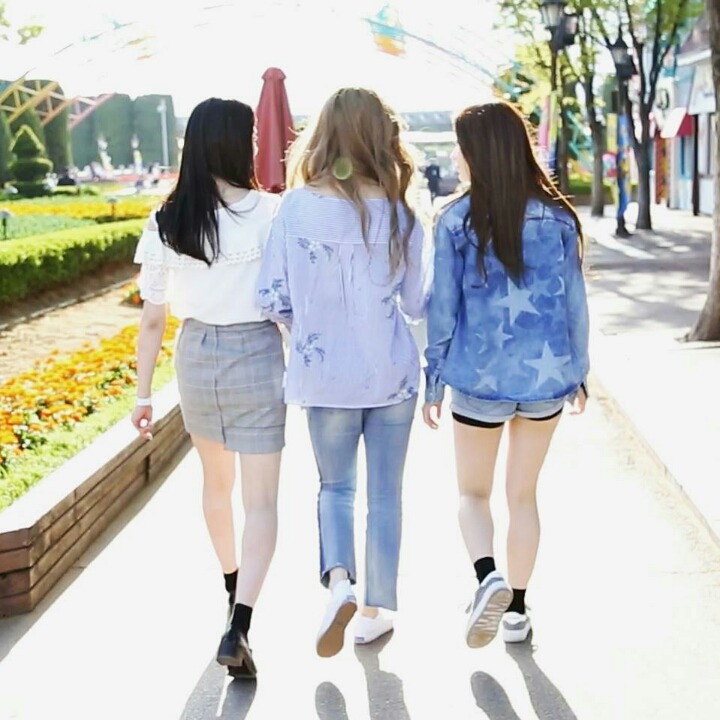 프리스틴 98즈(결경,은우,레나) 서울랜드 나들이 | 인스티즈