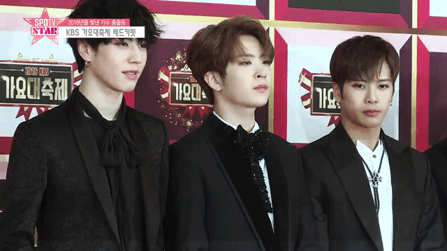 kbs가요대축제 남자 아이돌 포토월 비주얼. gif | 인스티즈
