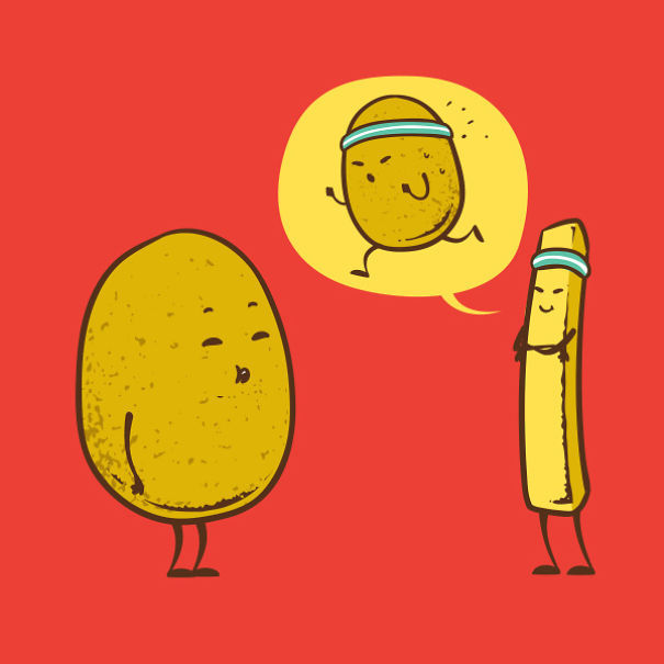 창의력이 돋보이는 음식 일러스트.jpg | 인스티즈