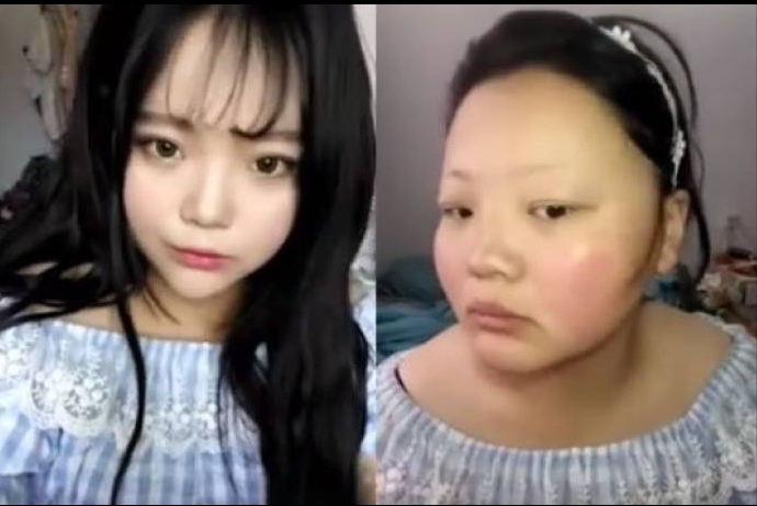인터넷얼짱의 화장 전/후 | 인스티즈