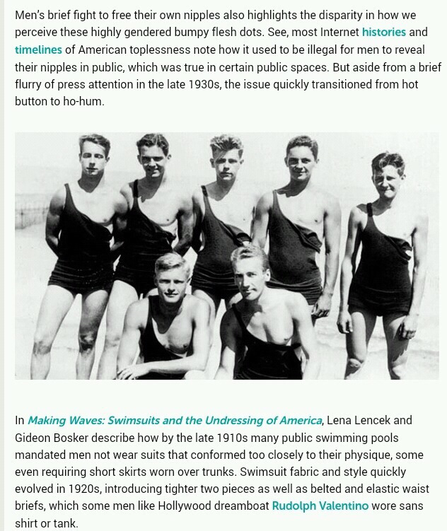 1930년 남자의 상의탈의 합법화 시위 | 인스티즈