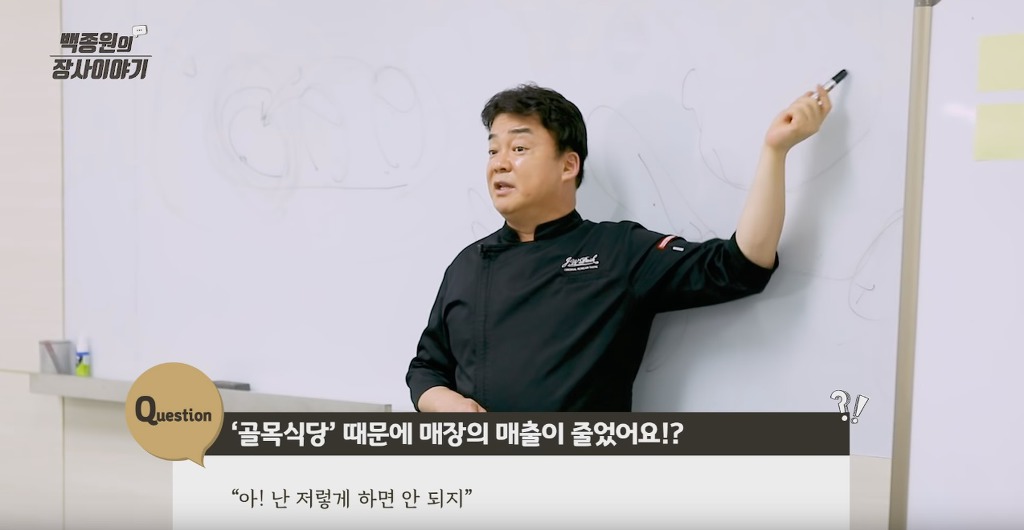 백종원이 골목식당에서 사장님들에게 메뉴 만들어서 알려주는 이유 | 인스티즈
