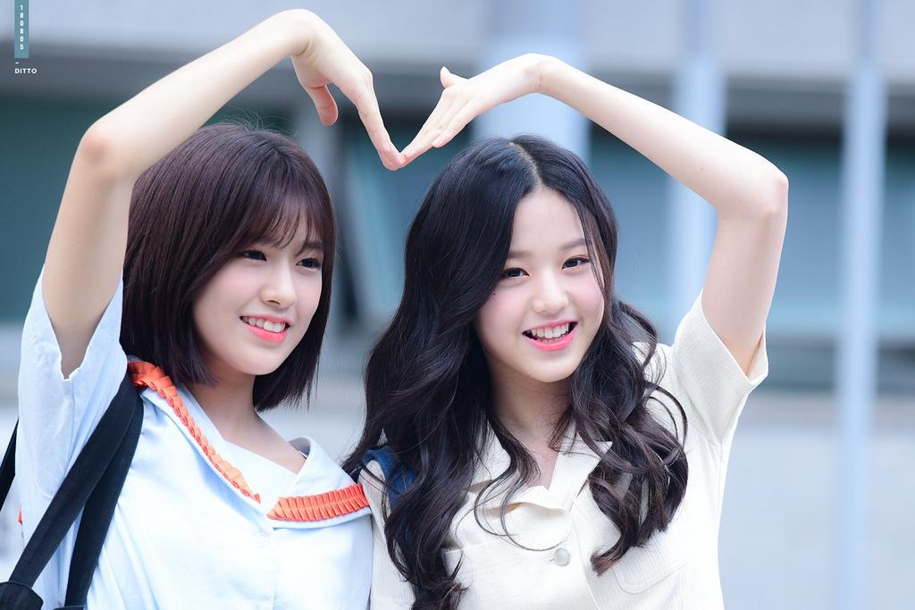 [프로듀스48] 오늘자 향후 스타쉽 미래플 책임질 안유진, 장원영 출근길.jpg | 인스티즈