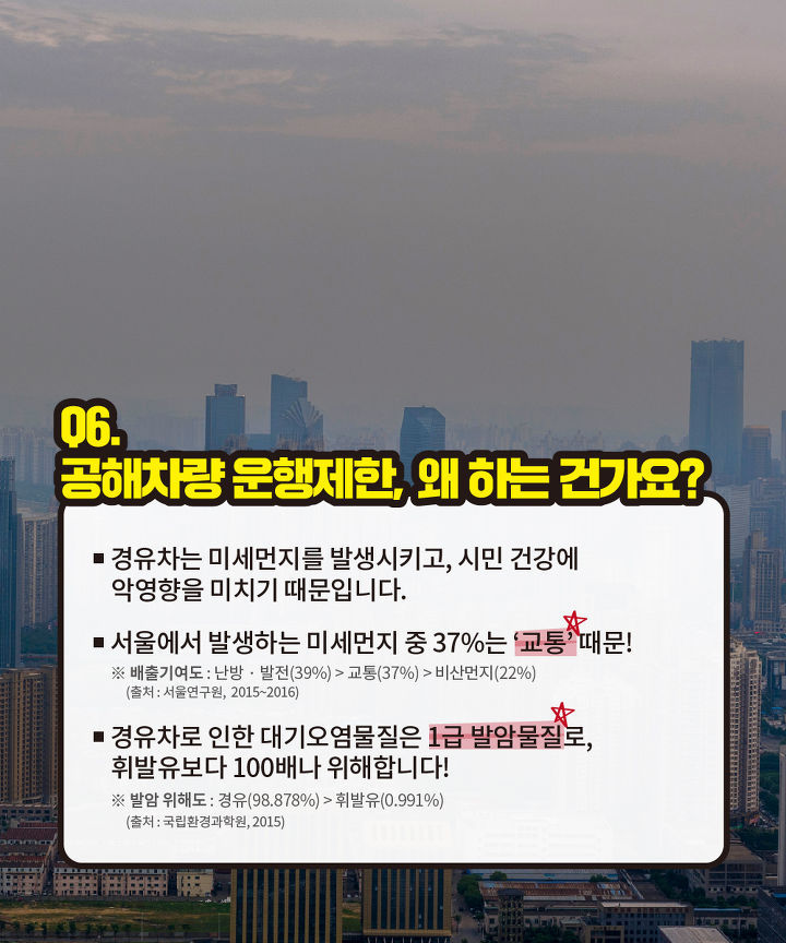 2018년 6월 1일 서울형 공해차량 운행제한이 시행됩니다 | 인스티즈