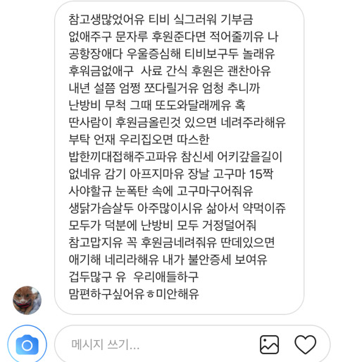 유기묘/유기견 돌보시는 박옥래 할머님께서 돈 후원글 그만 올려달라고 하셨어 | 인스티즈